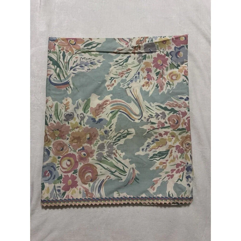 Collier Campbell Queen Flat Sheet Brief Encounter Boho Pastel Abstract Floral